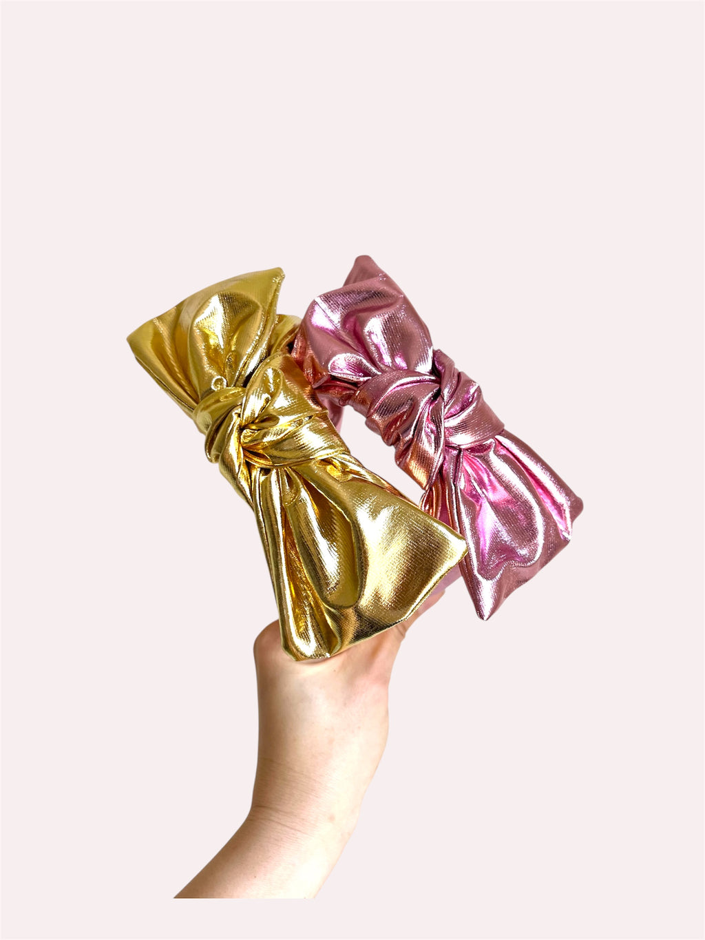 Metallic Square Bow Knot Headband