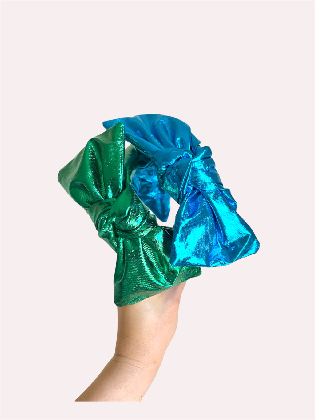 Metallic Square Bow Knot Headband