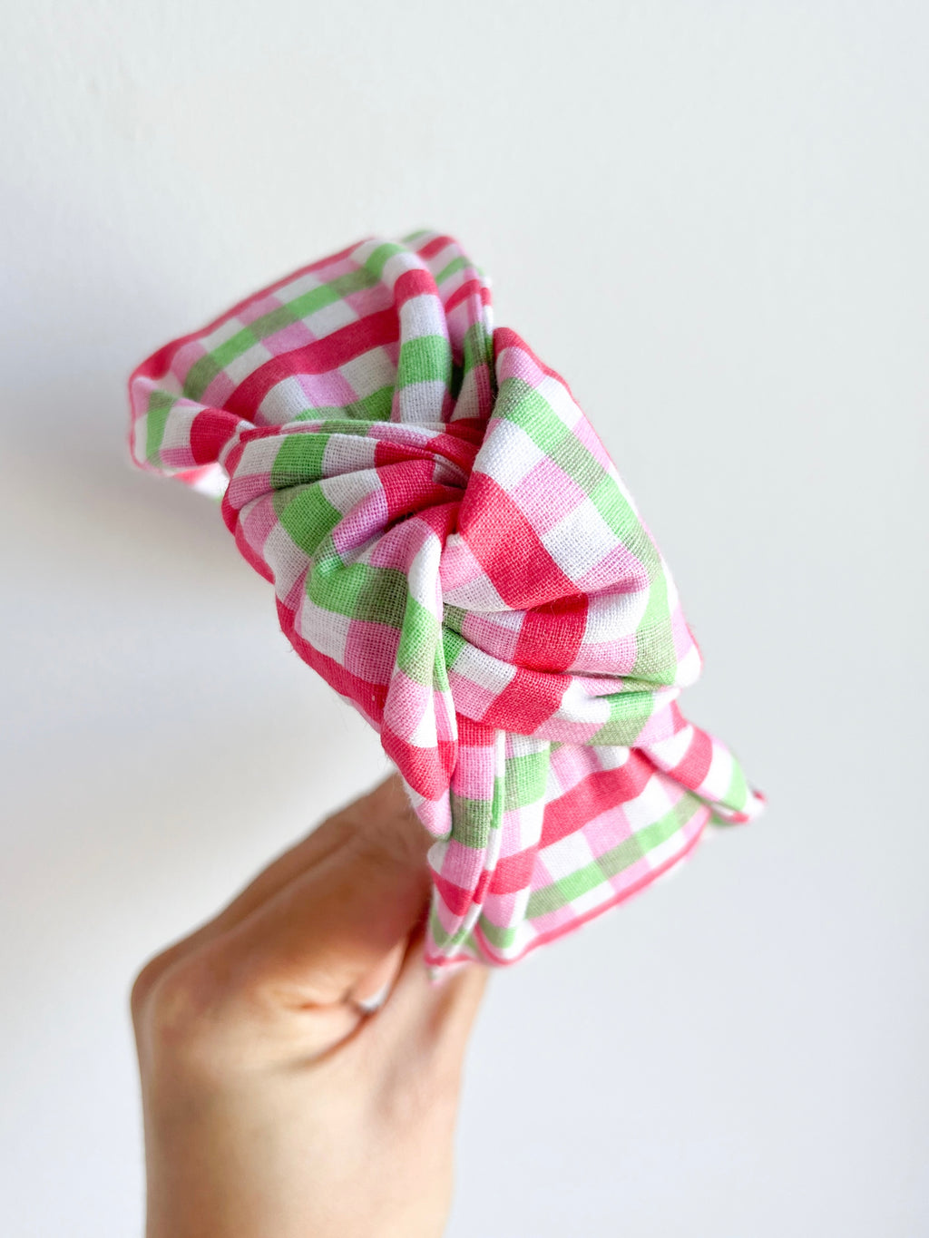Multicolour Gingham | Top Knot Headband