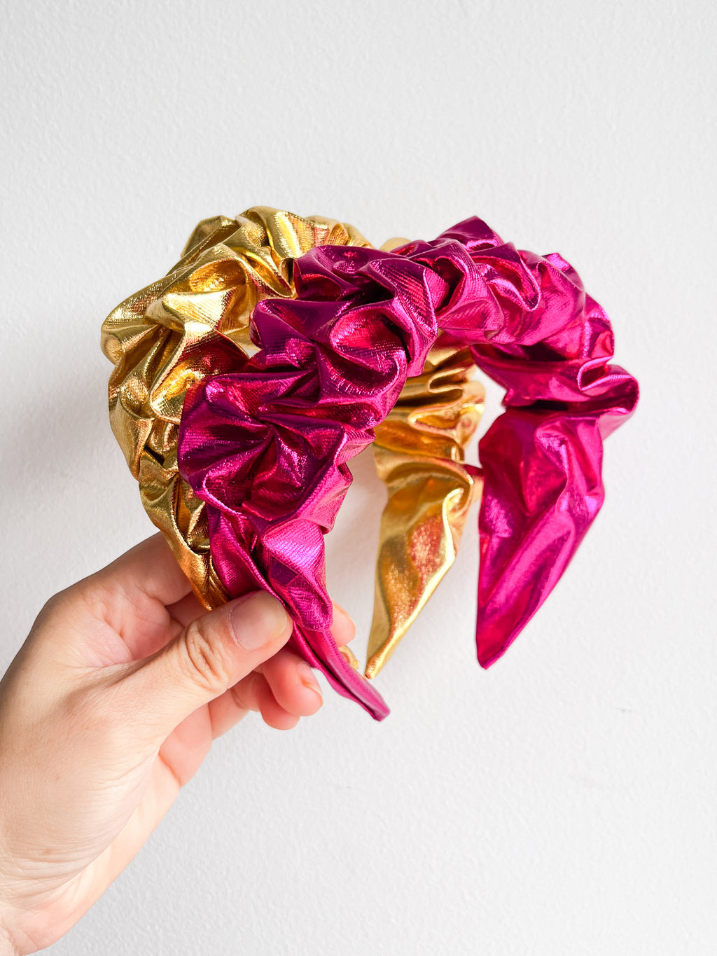 Festival | Metallic Foil Fabric | Ruffled Headband