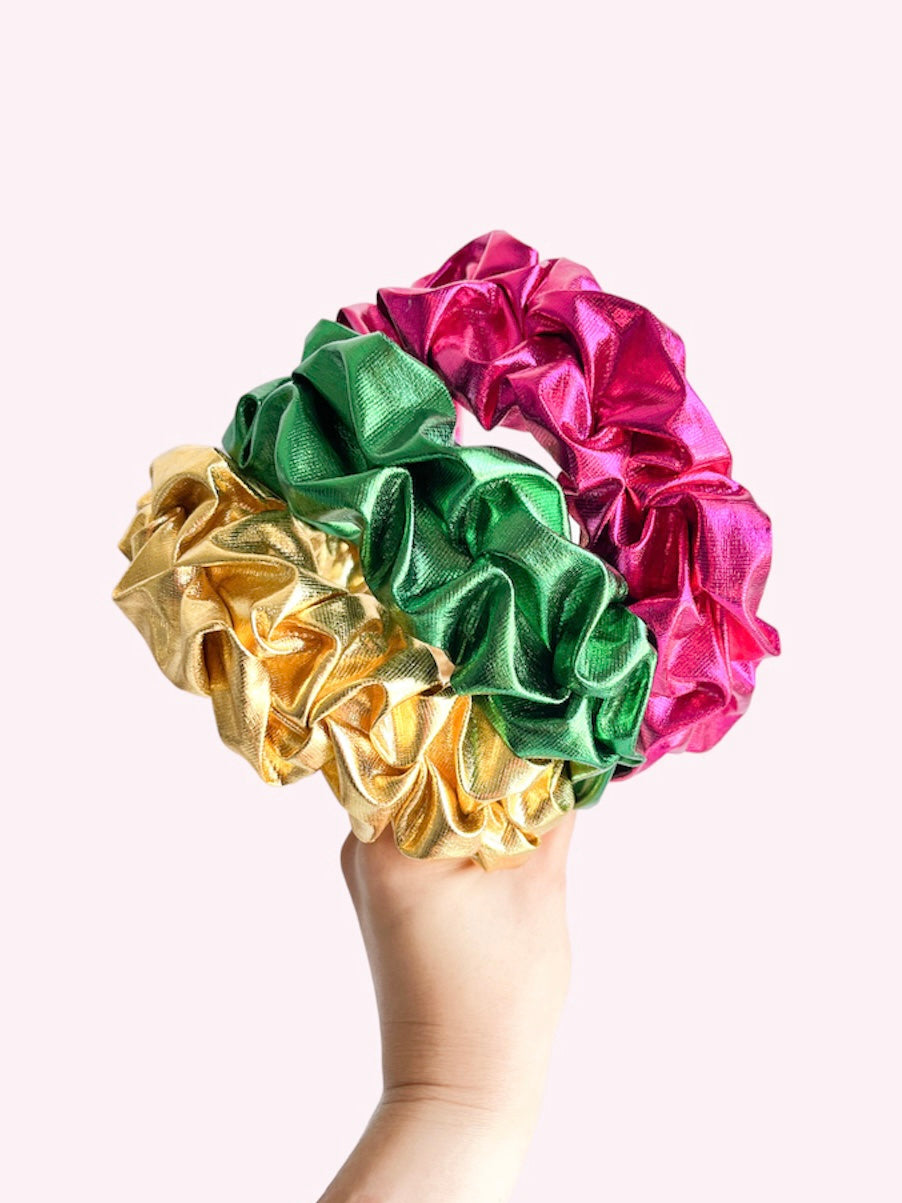 Festival | Metallic Foil Fabric | Ruffled Headband