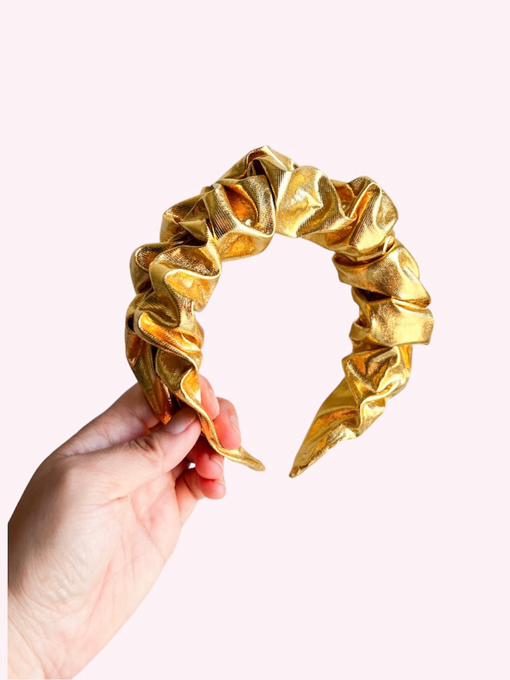 Festival | Metallic Foil Fabric | Ruffled Headband
