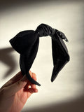 Classic Black | Square Bow Knot Headband
