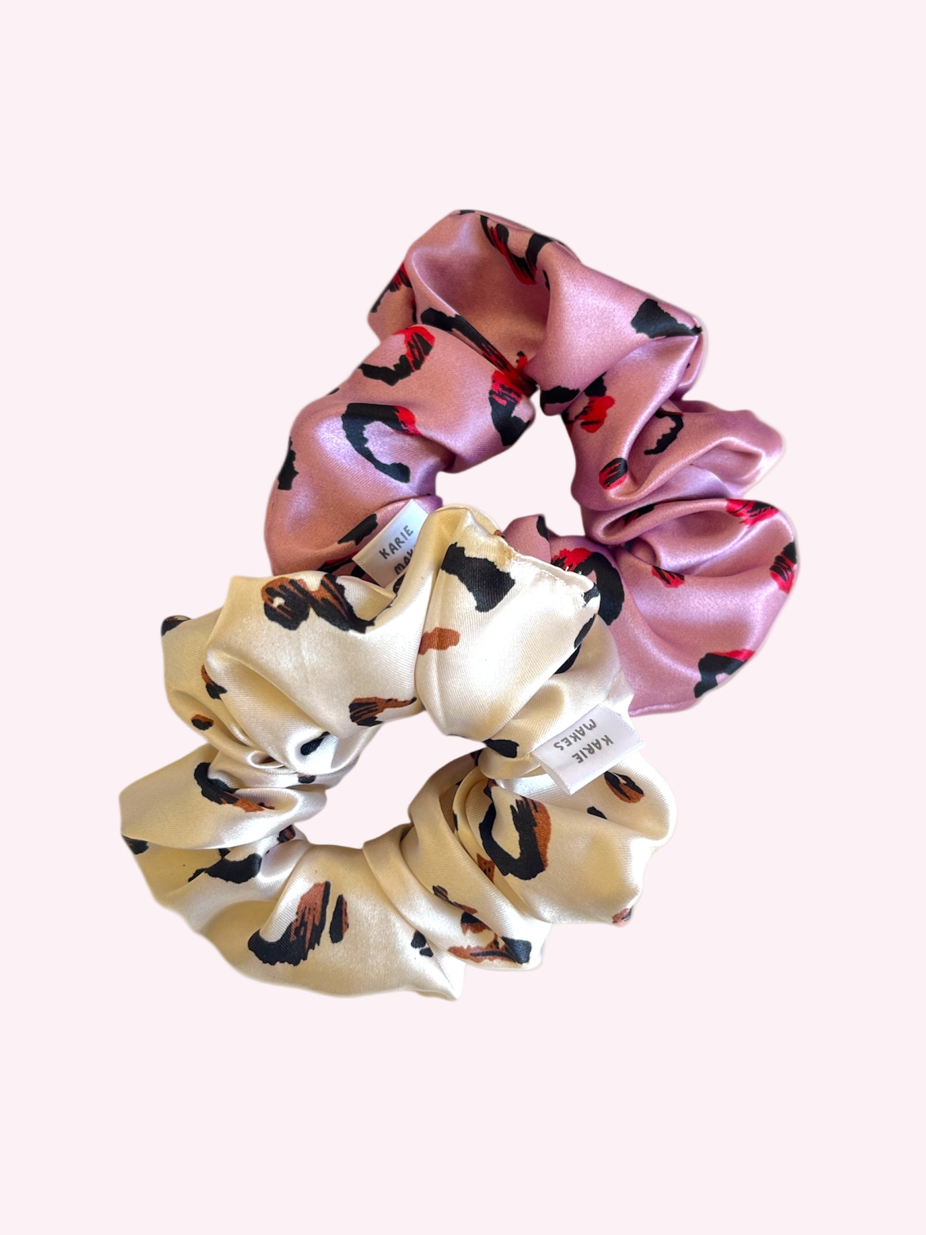 Satin | Leopard Prints | Scrunchies