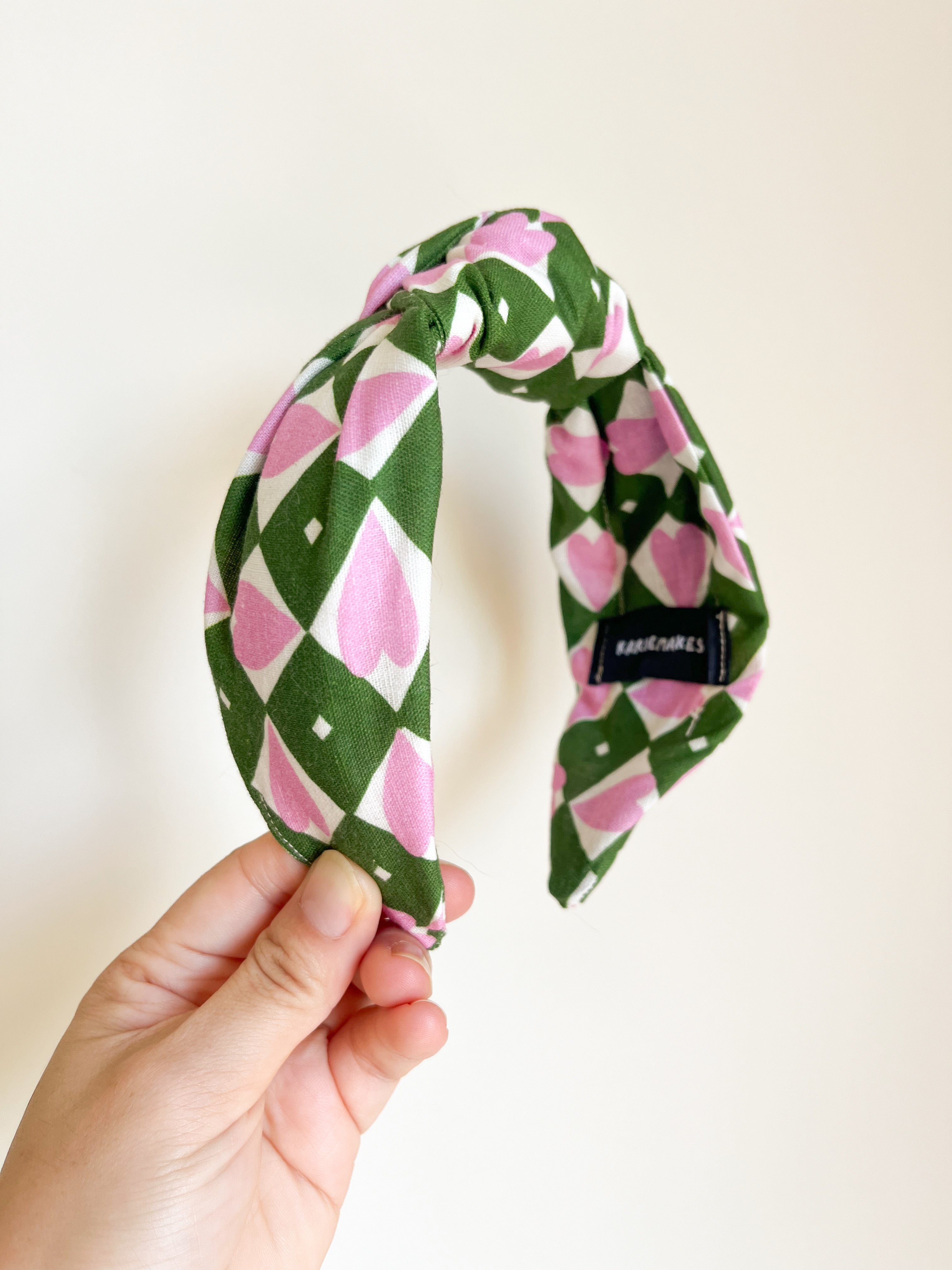 Love Hearts Linen | Top Knot Headbands