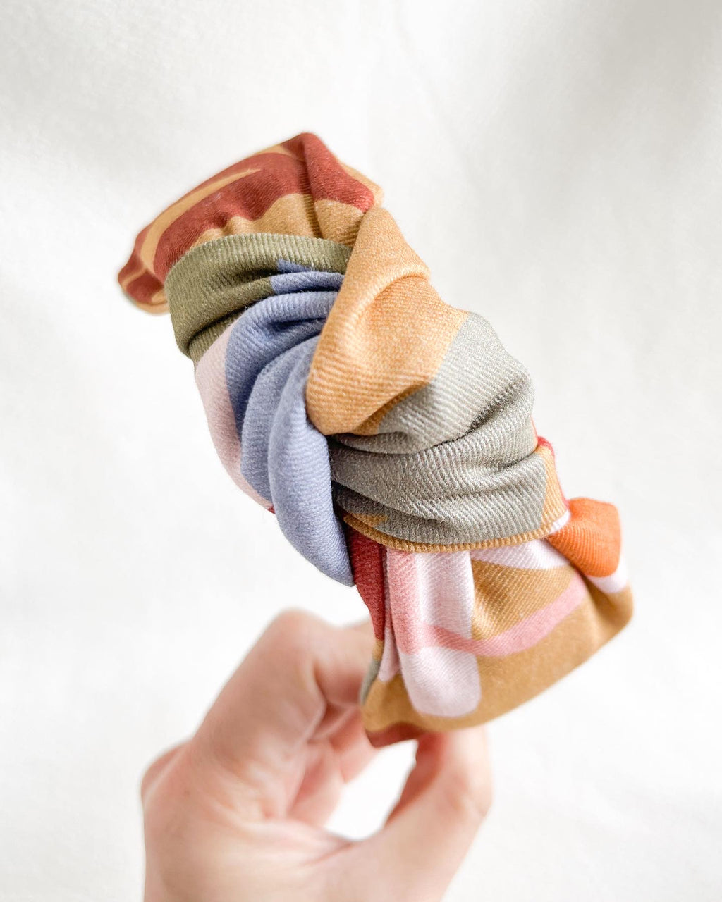 Earthy Tone Abstract Print | Top Knot Headband