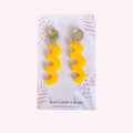 Squiggles Shapes | Yellow |  Acrylic Earrings