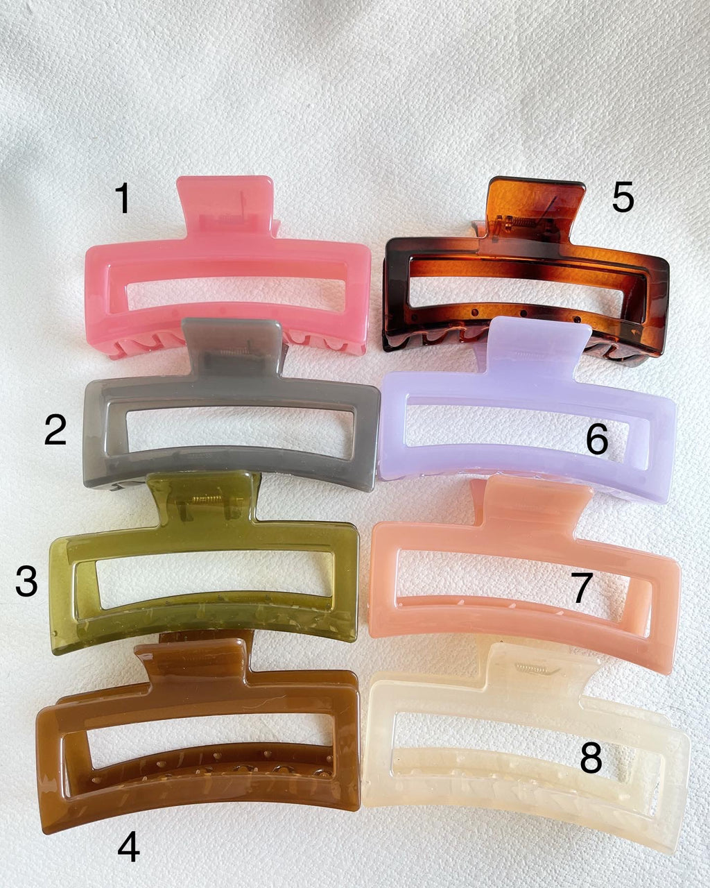 Maggie | Jelly Colours | XXL Hair Claws