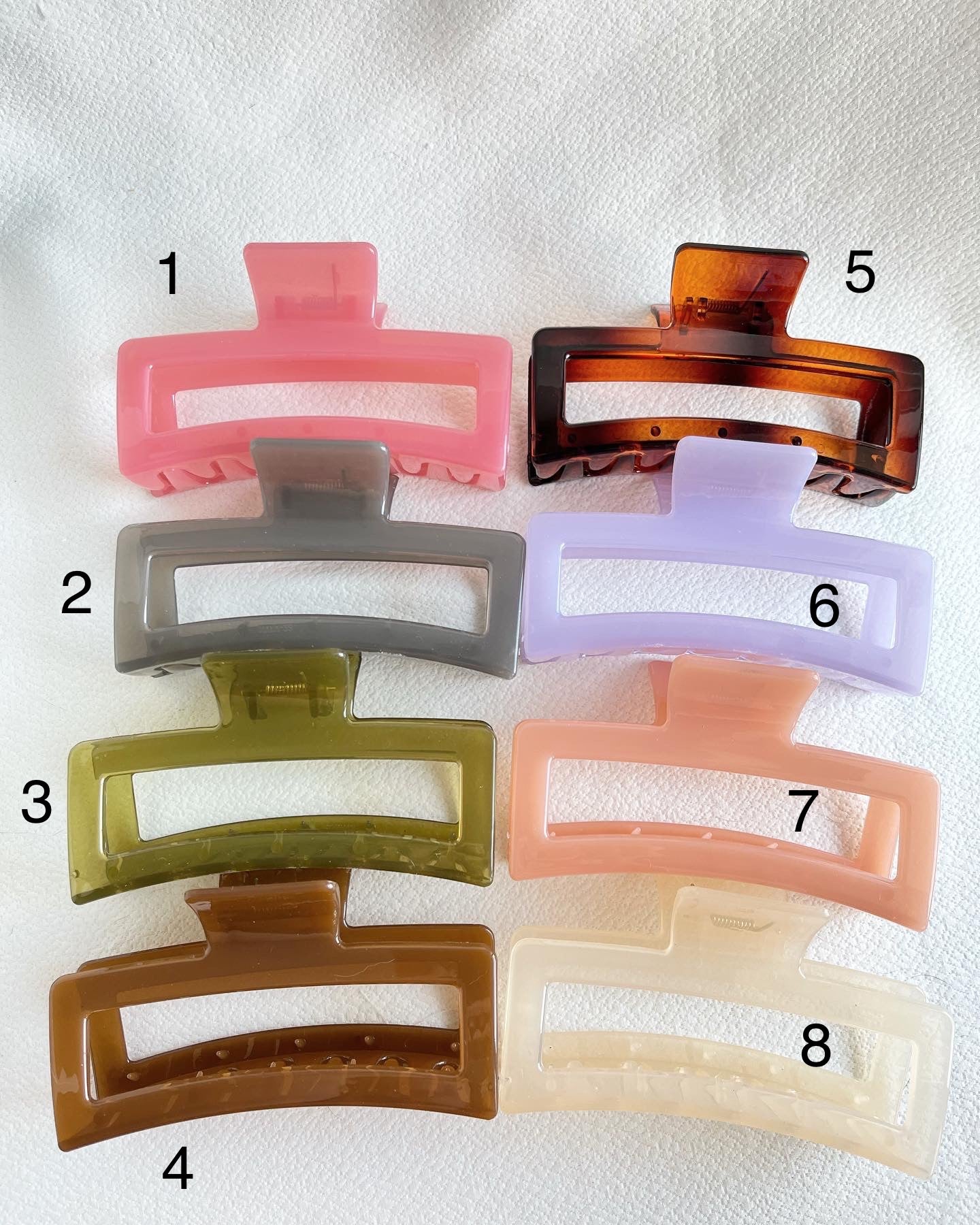 Maggie | Jelly Colours | XXL Hair Claws