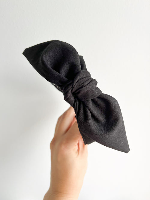 Classic Black | Bow Knot Headband